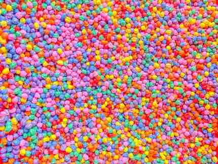 Rainbow chickpea sensory filler