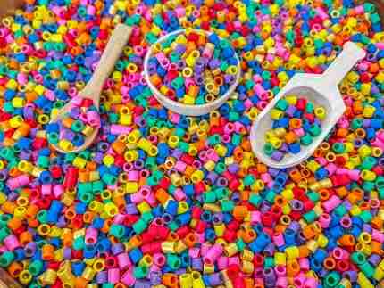 Rainbow Ditalini Pasta Sensory Filler
