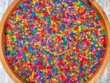 Rainbow Ditalini Pasta Sensory Filler