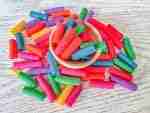 Rainbow Rigatoni Pasta Sensor Bin Filler