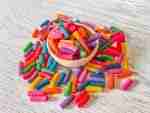 Rainbow Ziti Pasta Sensor Bin Filler