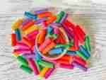 Rainbow Rigatoni Pasta Sensor Bin Filler