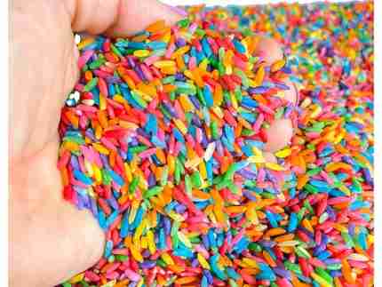 Rainbow Sensory Rice