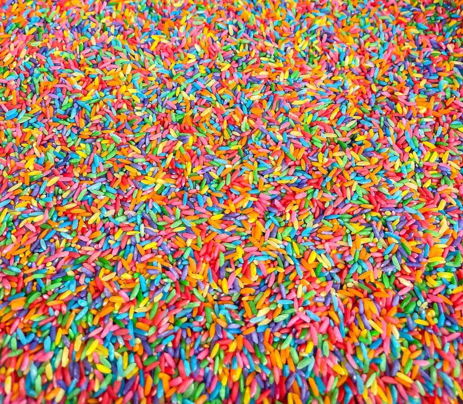 Sensory Rainbow Rice | Sensory-N-Stuff