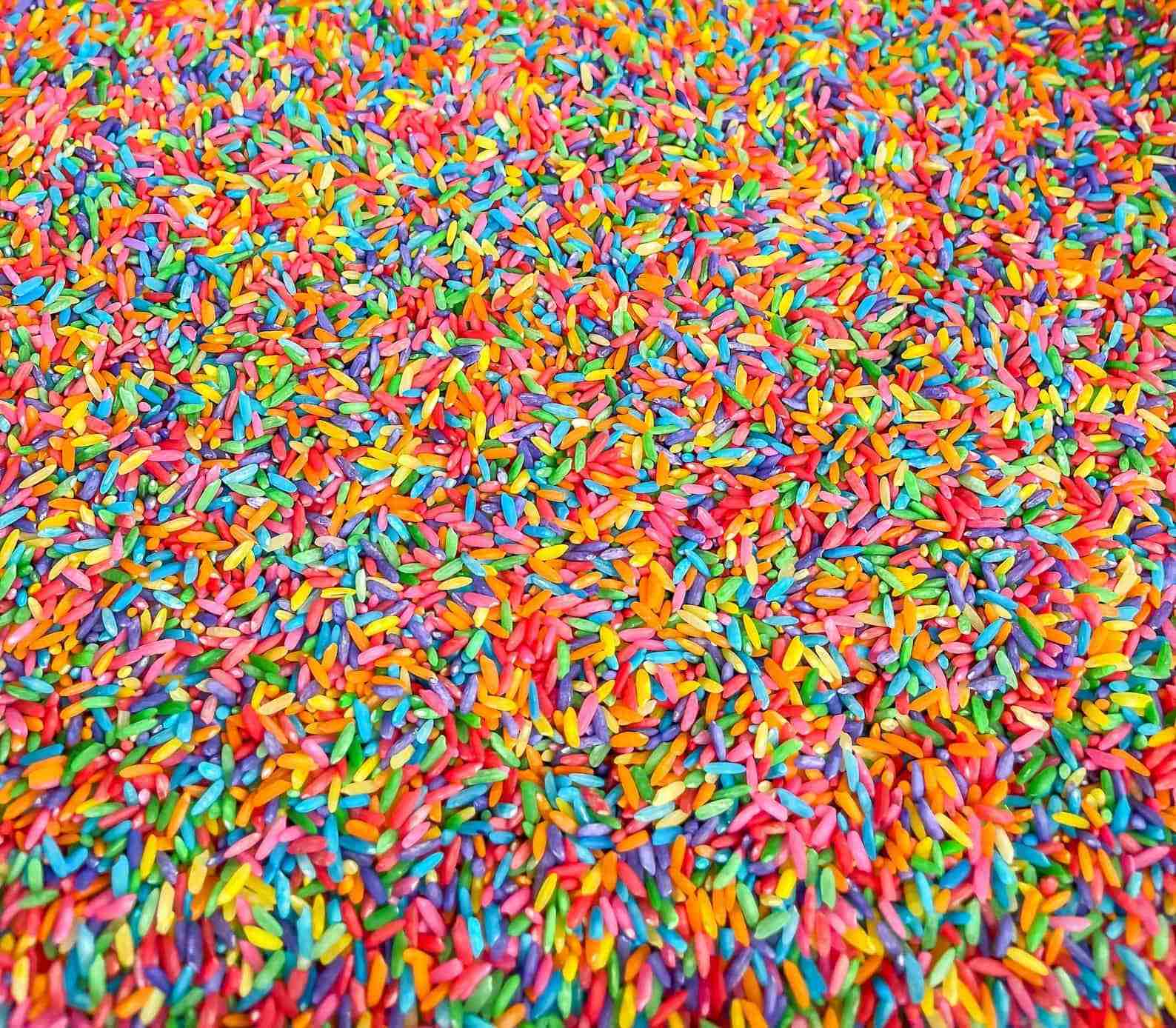 Rainbow Rice 5 Rainbow Sensory Rice