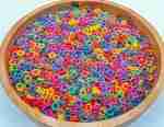 Rainbow O-Shaped Pasta Sensory bin Filler