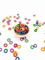 Rainbow O-Shaped Pasta Sensory bin Filler