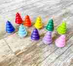 Wooden rainbow trees for sensory play
