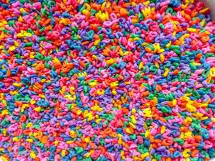 Rainbow Alphabet Pasta sensory filler