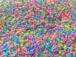 Spring Colored Sensory Rice