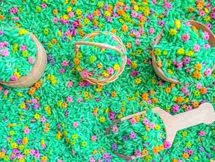 Spring Rice With Flowers