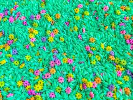 Spring Rice With Flowers