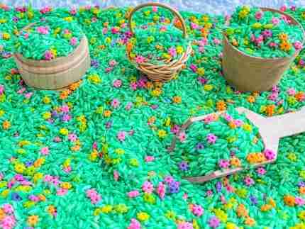 Spring Rice With Flowers