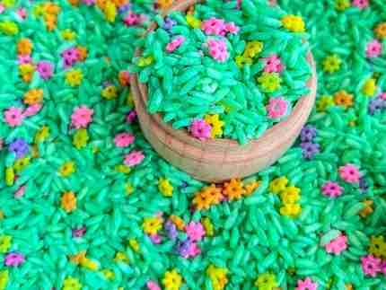 Spring Rice With Flowers