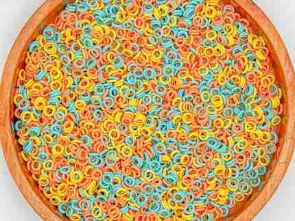 Summer O-Shaped Pasta Sensory bin Filler