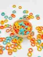 Summer O-Shaped Pasta Sensory bin Filler