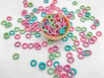 Summer O-Shaped Pasta Sensory bin Filler