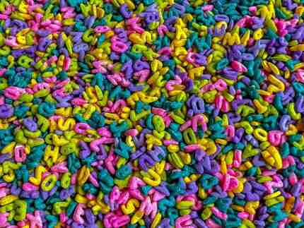 Tropical Alphabet Pasta Sensory Filler 1