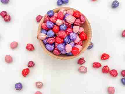 Valentines Day Rainbow Chickpea Sensory Filler