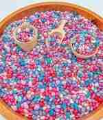 Valentines day bean mix sensory filler