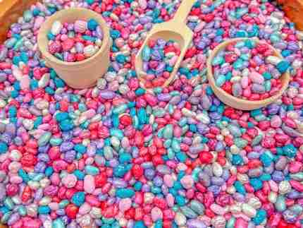 Valentines day bean mix sensory filler