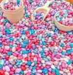 Valentines day bean mix sensory filler