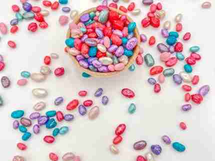 Valentines day bean mix sensory filler