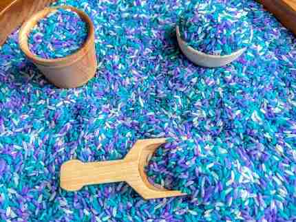 Valentine's Day Sensory Rice