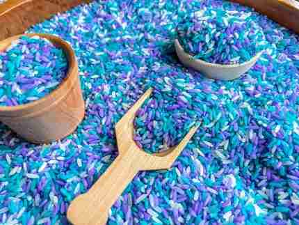 Valentine's Day Sensory Rice