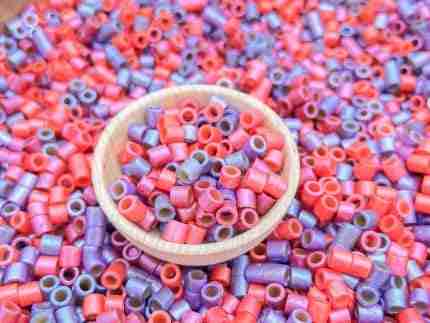 Shimmery valentines day pasta sensory filler