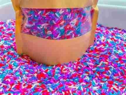 Valentines Day Sensory Rice