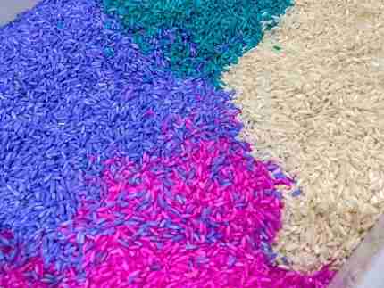 Valentines Day Sensory Rice