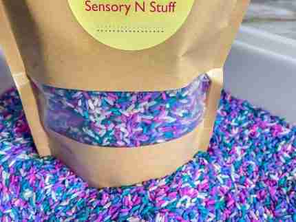 Valentines Day Sensory Rice