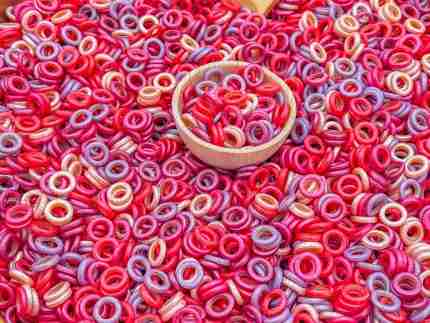 Shimmery Valentine's Day O's Sensory Filler