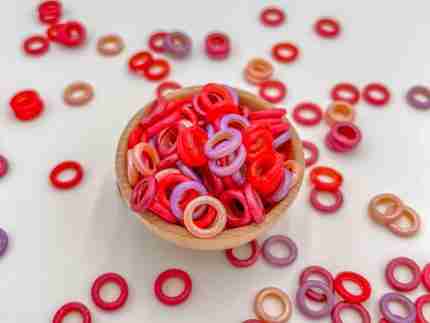 Shimmery Valentine's Day O's Sensory Filler