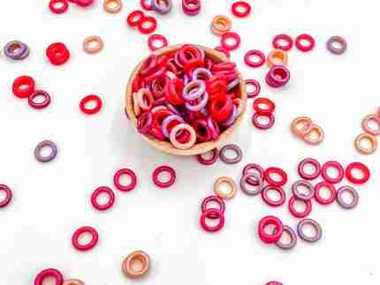 Shimmery Valentine's Day O's Sensory Filler