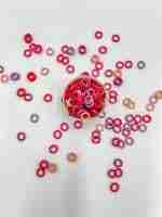 Shimmery Valentine's Day O's Sensory Filler