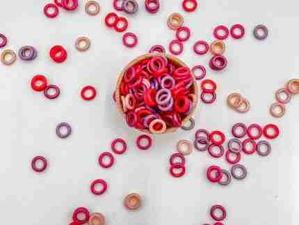Shimmery Valentine's Day O's Sensory Filler