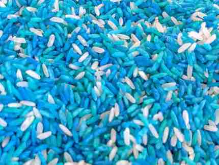 Winter Sensory Rice, Frozen Sensory Rice