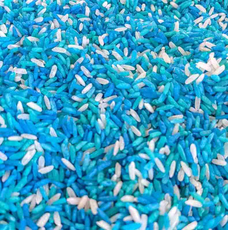 Sprinkle Rice Blue Blue Mix Sensory Rice - Sensory-N-Stuff
