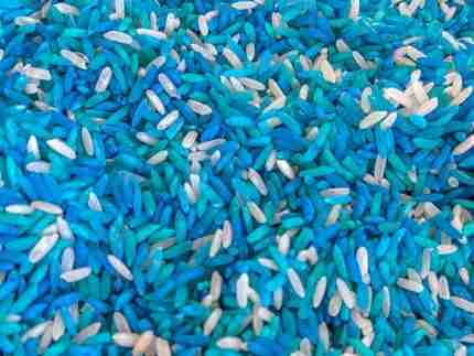Winter Sensory Rice, Frozen Sensory Rice