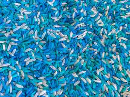 Winter Sensory Rice, Frozen Sensory Rice