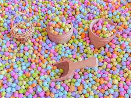Pastel Chickpea Sensory Bin Filler