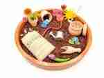 flower planting sensory bin