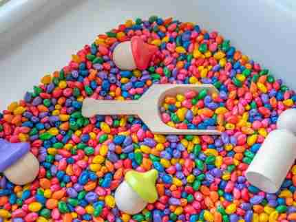 Rainbow Popcorn Starter Sensory Bin Set - Image 9