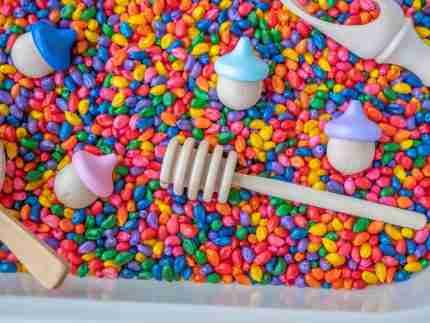 Rainbow Popcorn Starter Sensory Bin Set - Image 7
