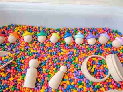 Rainbow Popcorn Starter Sensory Bin Set - Image 10