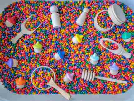 Rainbow Popcorn Starter Sensory Bin Set - Image 11