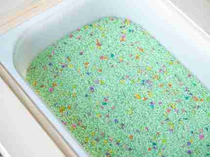 Spring Sensory Rice - Light Green