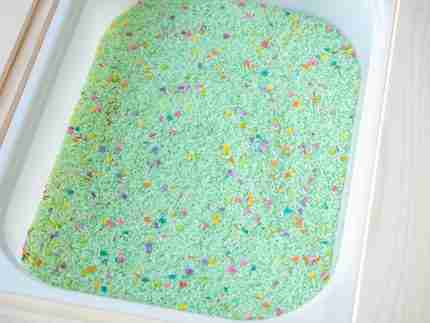 Spring Sensory Rice - Light Green